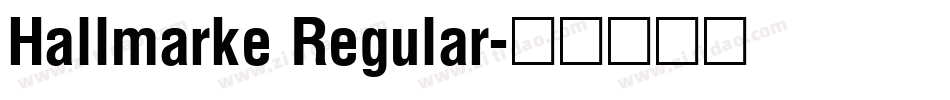 Hallmarke Regular字体转换